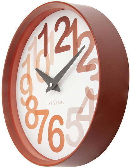 Nextime Αθόρυβο Ρολόι Τοίχου Πλαστικό Ø30cm