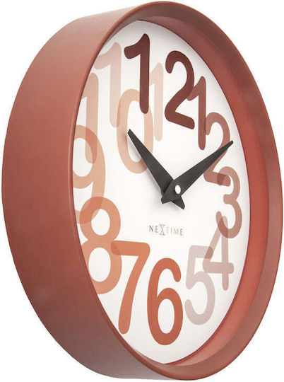 Nextime Αθόρυβο Ρολόι Τοίχου Πλαστικό Ø30cm