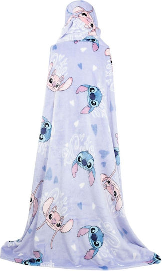 Disney Κουβέρτα Fleece Lilo & Stitch Μωβ 150x120εκ.