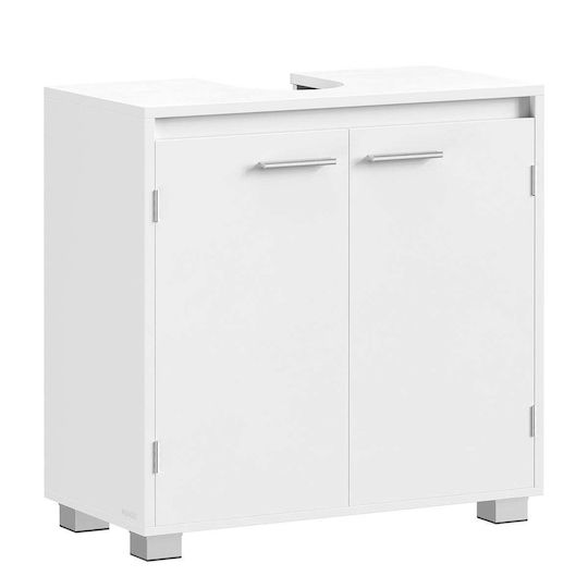 Vasagle Πάγκος με Νιπτήρα Μ60xΒ30xΥ60cm Λευκός