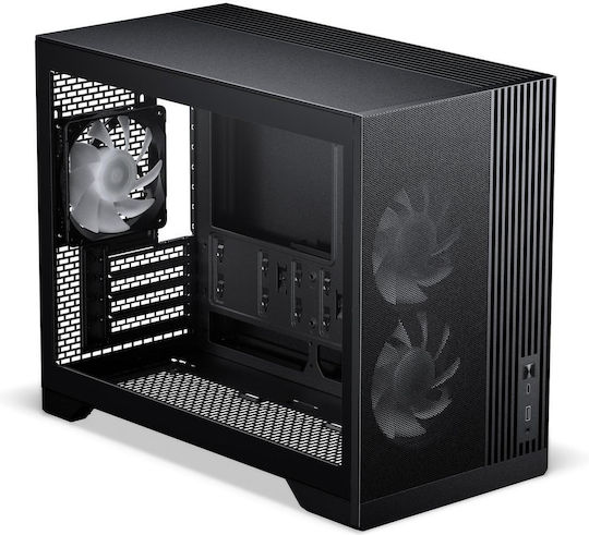 XT M3 Gaming Mini Tower Computer Case with Side Window and RGB Lighting Black