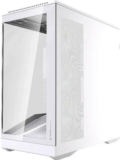 Spectre Black Gaming Midi Tower Computer Case with Side Window and ARGB Lighting White