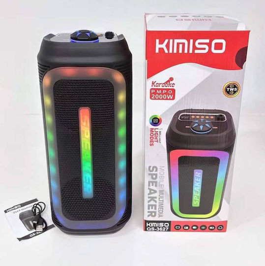 QS-3627 Ηχείο Bluetooth 10W με Ραδιόφωνο και Διάρκεια Μπαταρίας έως 4 ώρες Μαύρο