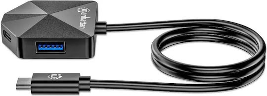 Manhattan USB Hub 4 Ports USB 3.2 with USB-C Connection
