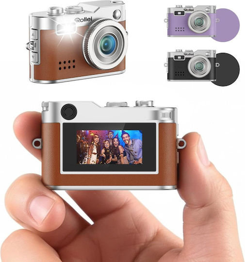 Mini Compact Φωτογραφική Μηχανή 2MP Full HD (1080p) Καφέ