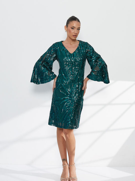 Rochie de Seară Mini Verde
