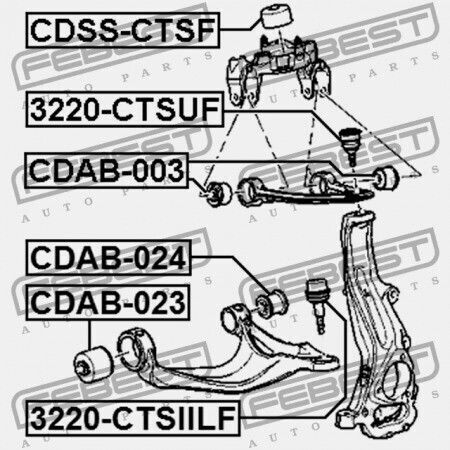 Πείρος Μπροστινός Κάτω Βραχίονας Ελέγχου Cadillac Cts Sedan 2008 Eu 20804094