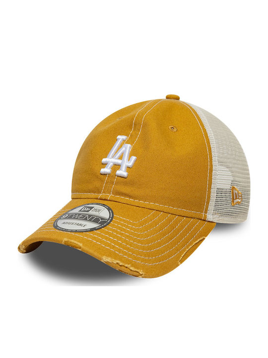 New Era Cotton Canvas 9twenty Trucker Los Dodgers Cap New Era Cotton Canvas 9twenty Trucker Los Dodgers Cap