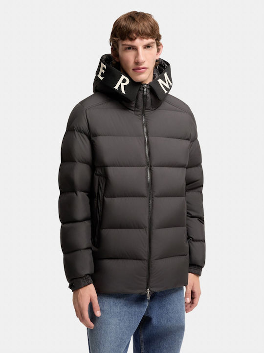 Moncler Черно Puffer Яке
