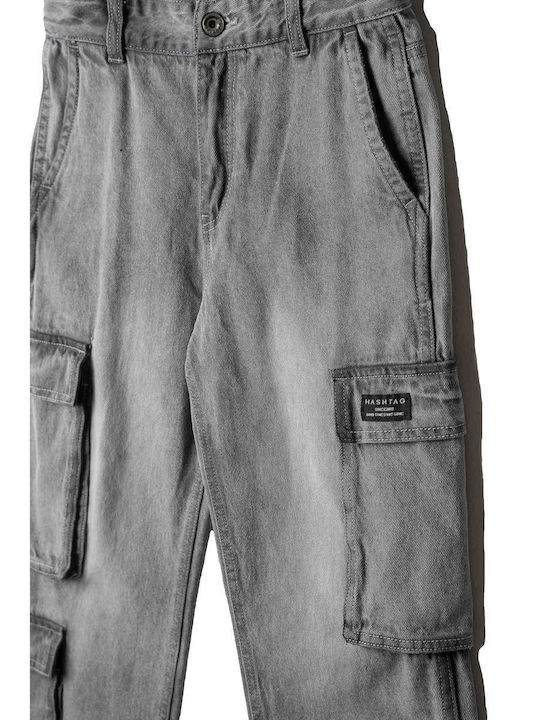 Kids' Grey Jeans Trousers