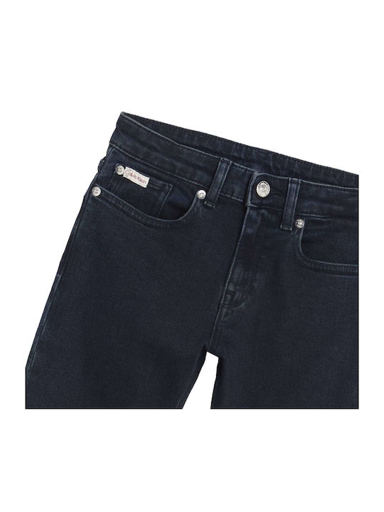 Mr Flare Παιδικό Τζιν Παντελόνι Black Blue Stone Wash