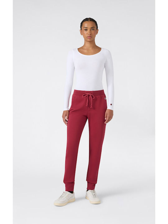 Rib Cuff Sweatpants Bordeaux