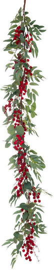 Weihnachtsgirlande aus Stoff, Grün, 165 cm