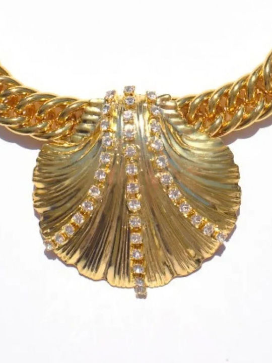 Kaleido Gold-Plated Steel Necklace