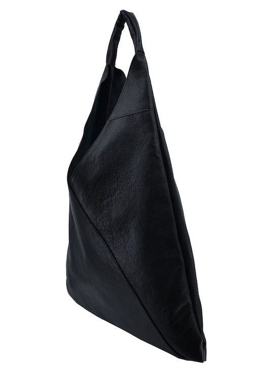 Black Leather Women's Shoulder Bag