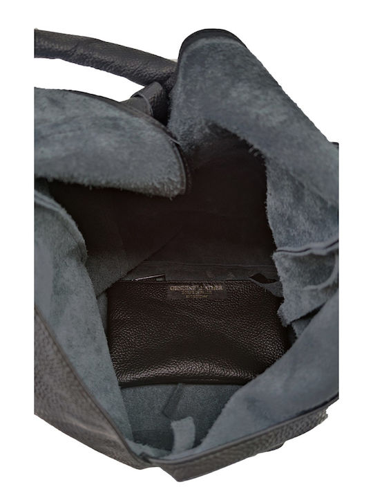 Black Leather Women's Shoulder Bag