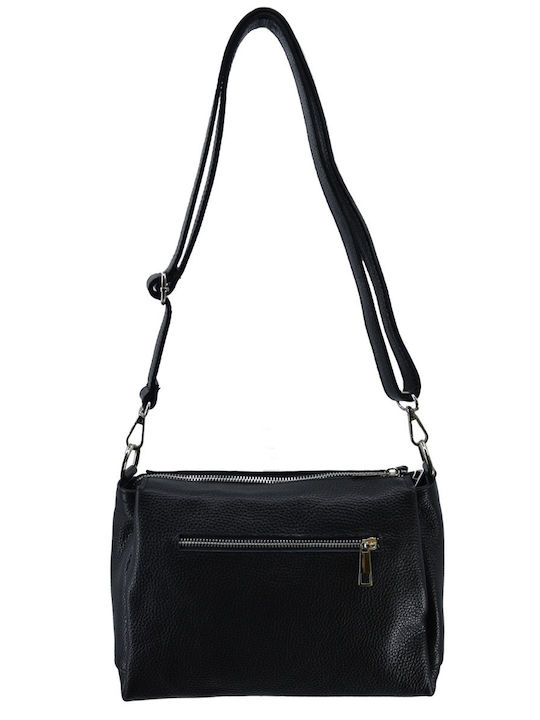 Women's Leather Shoulder / Crossbody Bag Black