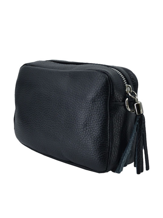 Women's Leather Shoulder / Crossbody Bag Black