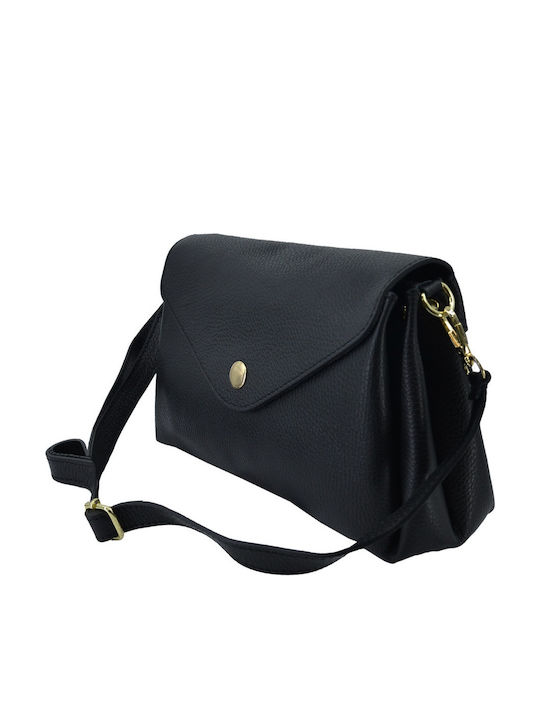 Leather Women's Shoulder / Crossbody Bag Black