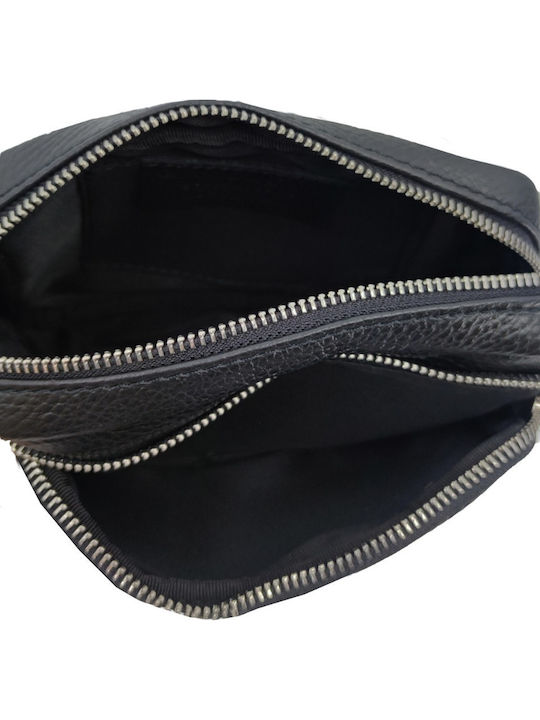 Leather Women's Shoulder Bag Black