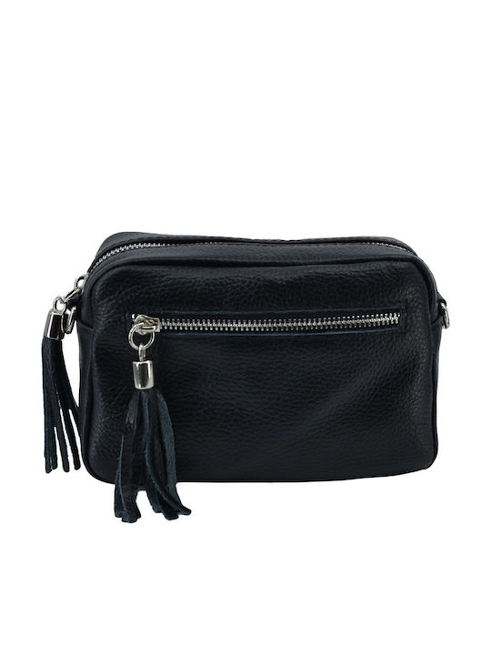 Women's Leather Shoulder / Crossbody Bag Black