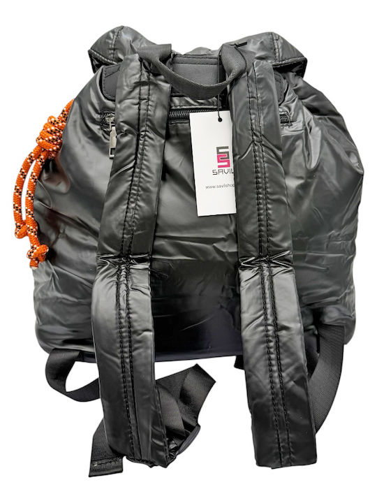 Black Fabric Women's Backpack