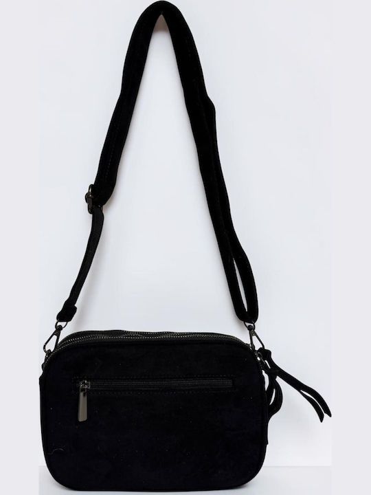 Women's Crossbody Bag Suede Black