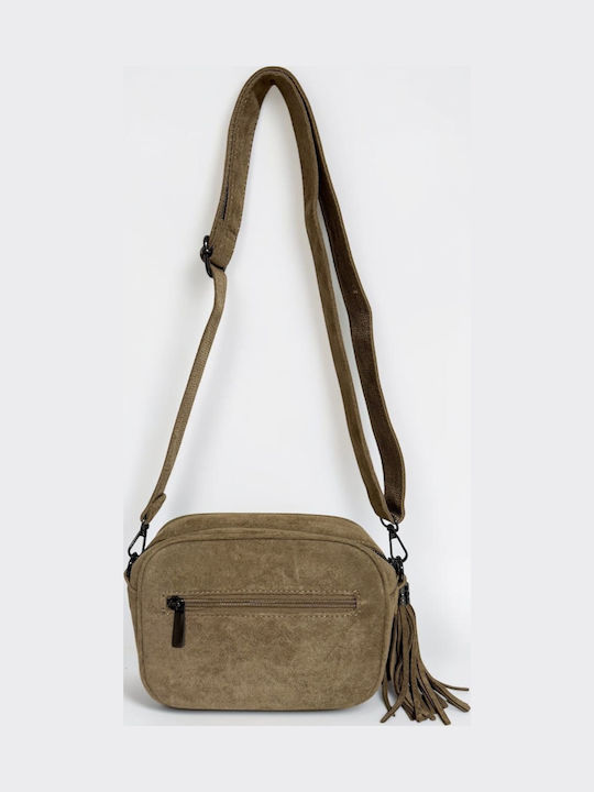 Aurora Women's Crossbody Bag Suede Beige