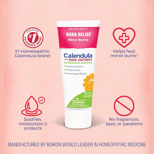 Boiron Calendula Burn Cremă pentru Arsuri și Cicatrizare 30 g
