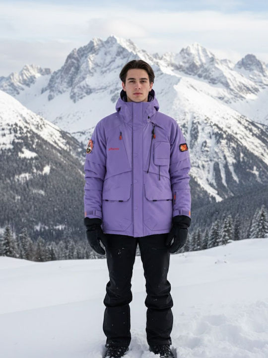 Phenix ESM23OT21 Мъжко яке Gore-Tex за Ски и Сноуборд Лилаво