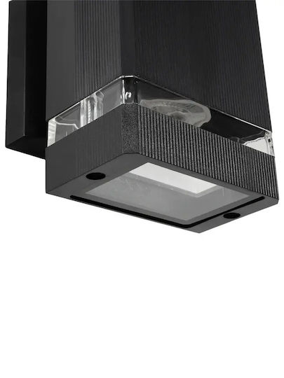 GloboStar Quatro Wall-Mounted Outdoor Light GU10 IP65 Double Beam 11x13x21.5cm