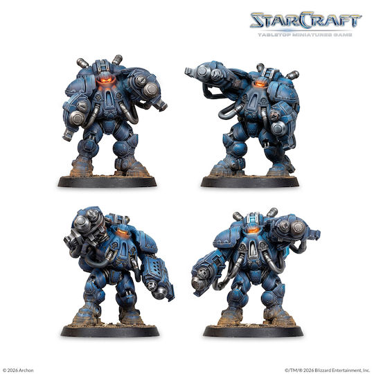 Starcraft Terran Стартов комплект със 17 миниатюри