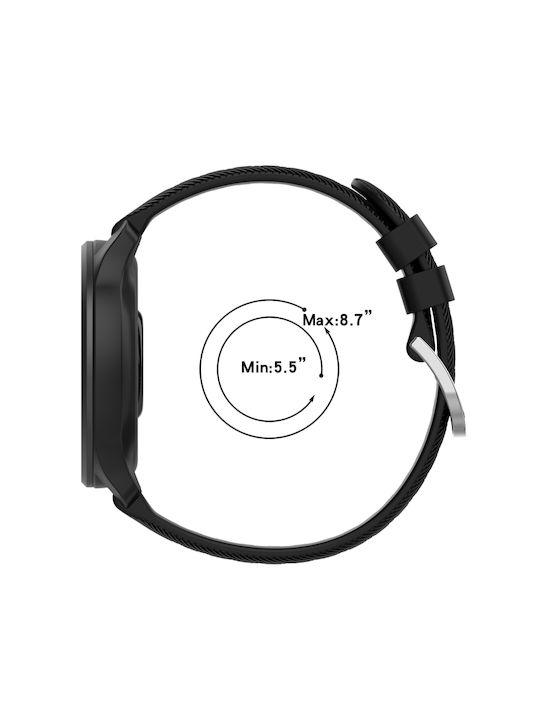 Garmin Vivoactive 4s 18 mm Каишка за Часовник Силиконова с Диамантена Текстура Кафява