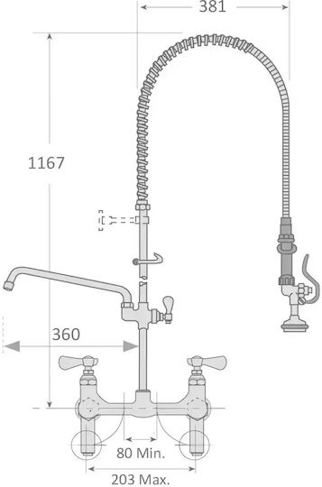 Caff S.L. Sprinkler Height 36 cm