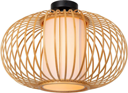 Lucide 05157-45-72 Thuline Ceiling Light Wood Imitation Matte Black Mat
