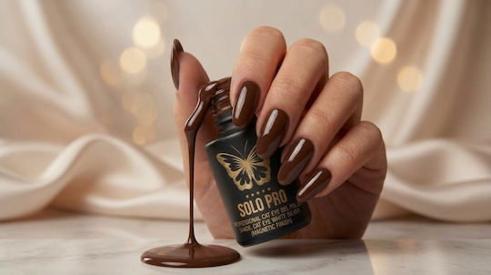 Semipermanenter Nagellack Solo Pro 12 ml Braun Milky Chocolate 210