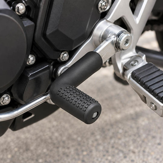 Husă Antiderapantă din Silicon pentru Maneta Schimbătorului de Viteze a Motocicletei, Neagră Oem