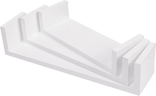 Ράφια White (3τμχ) 40x10x9εκ.