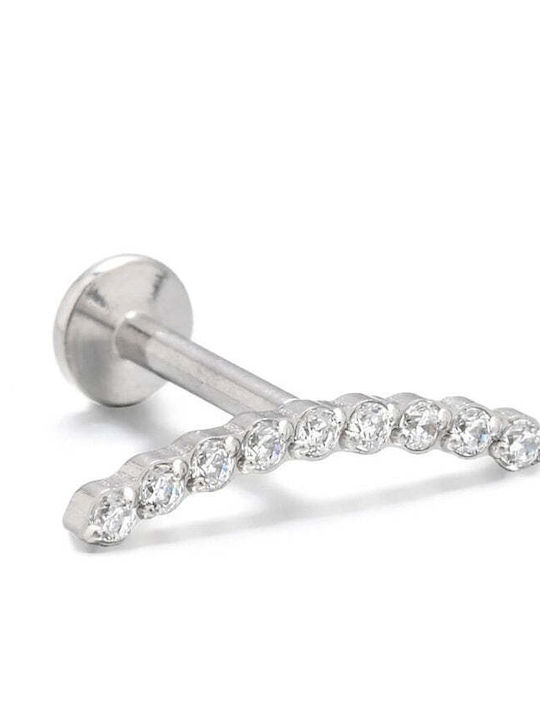 Asimi Body Piercing Обица Барче от Стомана Сребриста