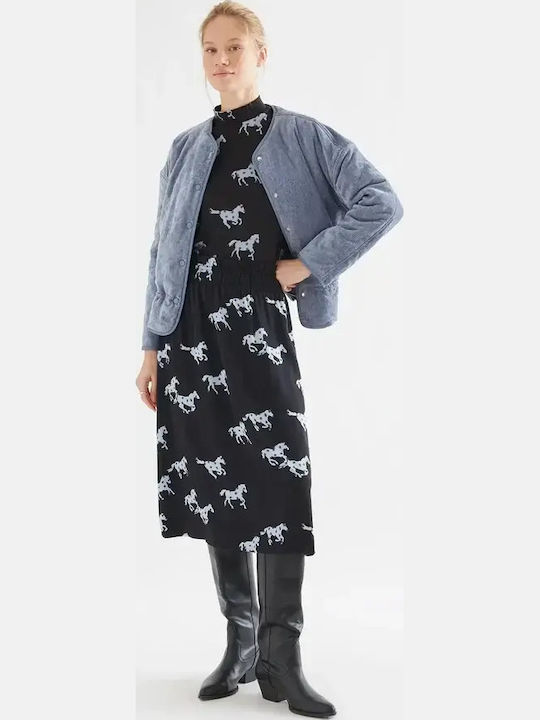 Women's Long Sleeve Blouse Black