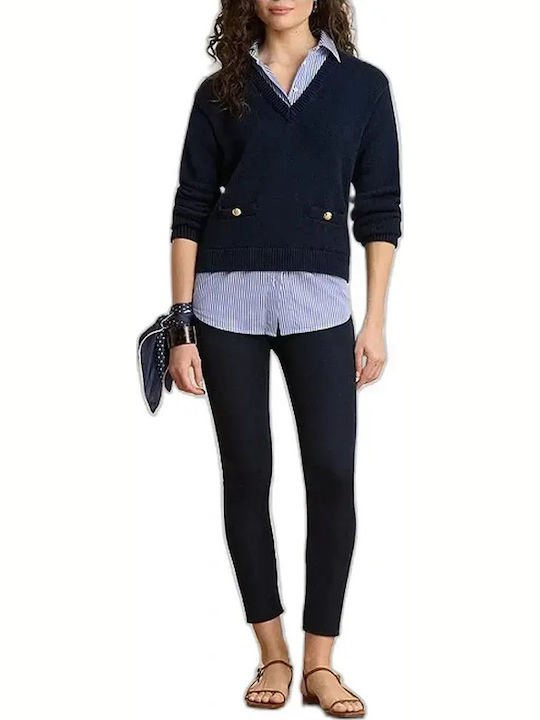 Pulover Damă Din Bumbac Navy Multi