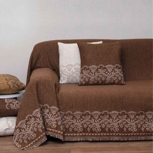 Anna Riska Μαξιλάρι Brown 42x42εκ.