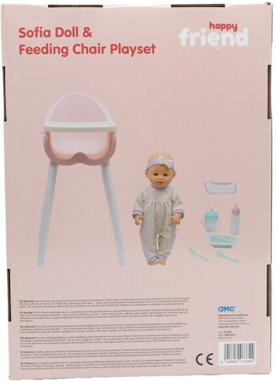 Happy Friend Sofia Puppe 35 cm im Hochstuhl 504246