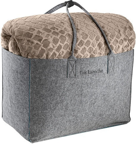 Guy Laroche Sherpa Comforter Set King Size 260x240 cm Surreal Natural 530 GSM