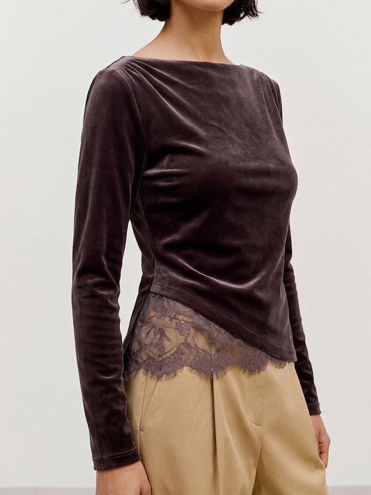 Vero Moda Μπλούζα Darkbrown
