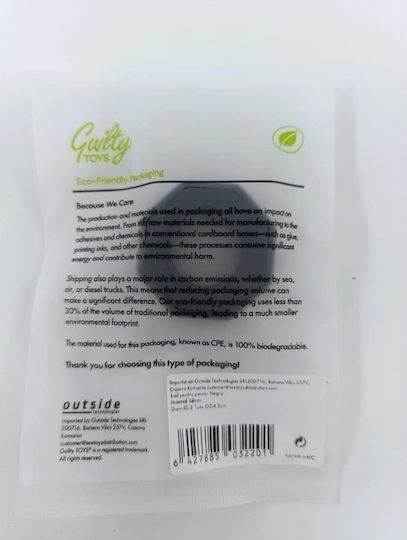 Guilty Toys No 6 Black Liquid Silicone Cock Ring