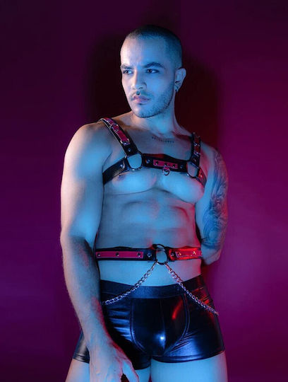 Roza Underwear Men's Black Harness