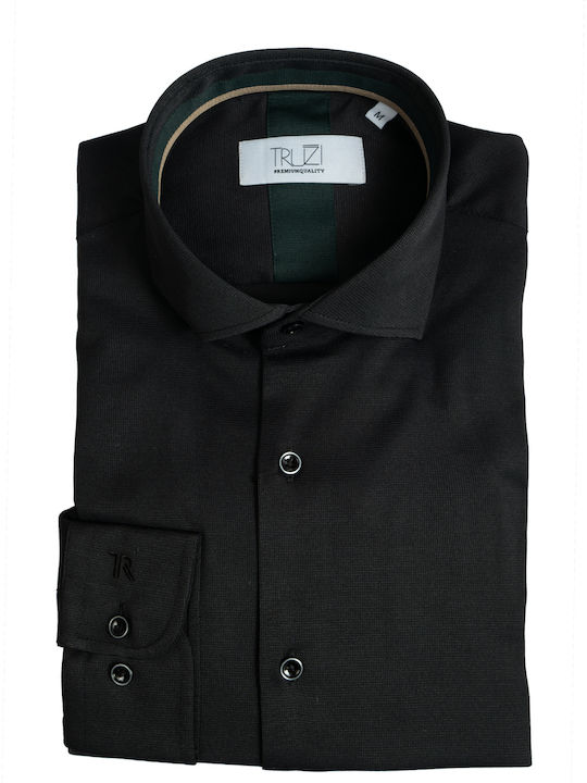 Long Sleeve Shirt in Regular Fit Black