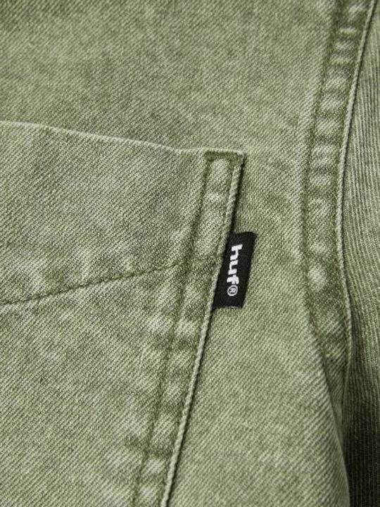 Carson Overdyed Denim Μακρυμάνικο Τζιν Πουκάμισο Olive