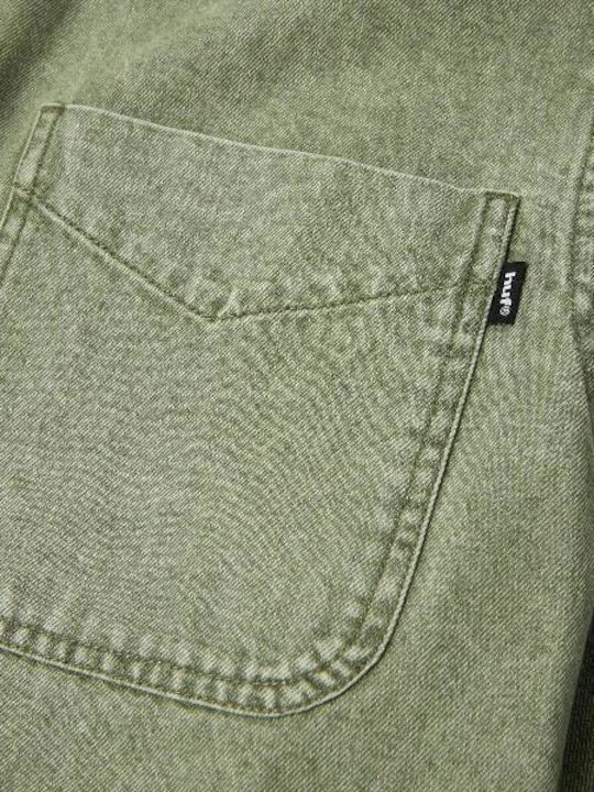 Carson Overdyed Denim Μακρυμάνικο Τζιν Πουκάμισο Olive